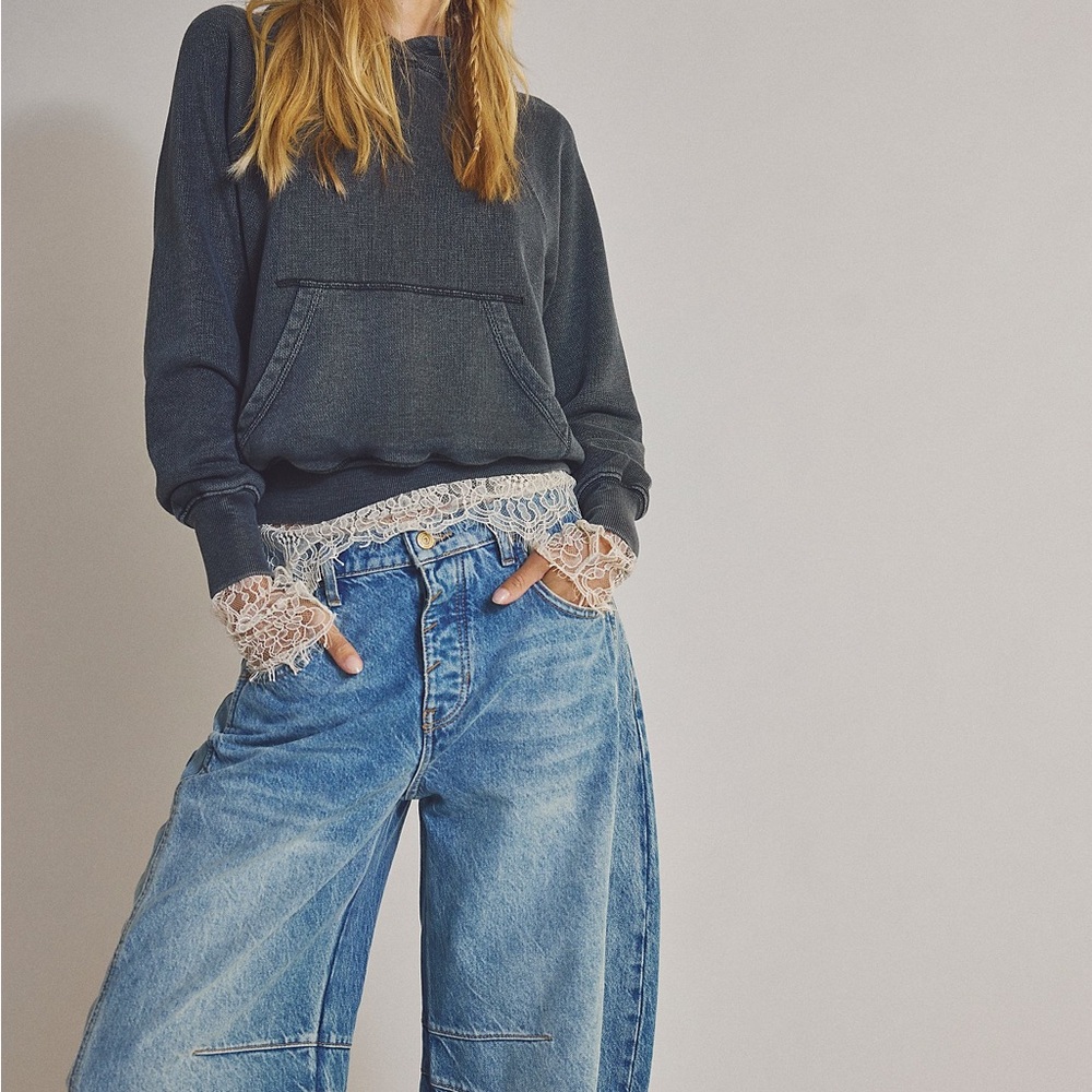Free People Blue Boyfriend Jeans